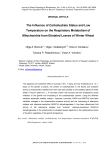 The influence of carbohydrate status and low temperature on the respiratory metabolism of mitochondria from etiolated leaves of winter wheat