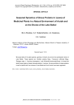 Seasonal dynamics of stress proteins in leaves of medicinal plants in a natural environment of Irkutsk and on the shores of the lake Baikal