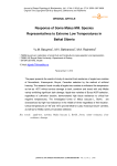 Response of some Malus mill. species representatives to extreme low temperatures in Baikal Siberia