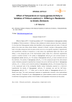 Влияние температуры на активность липоксигеназы в разновидностях Triticum aestivum L., отличающихся устойчивостью к абиотическим стрессорам