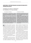 Динамика формирования жизнеспособности личности в вузе