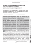 Модель формирования педагогической культуры студента-бакалавра в образовательном процессе вуза