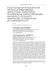 Роль народной фольклорной песни в формировании ценностных ориентиров на различных этапах эволюции народного песенного творчества, от язычества до современности