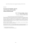 The numerical probabilistic approach to the processing and presentation of remote monitoring data