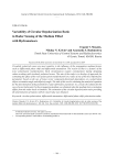 Variability of circular depolarization ratio in radar sensing of the medium filled with hydrometeors