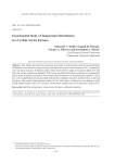 Experimental study of temperature distribution in a cyclone-vortex furnace