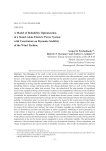 A model of reliability optimization of a stand-alone electric power system with constraints on dynamic stability of the wind turbine