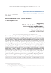 Experimental study of the effective insulation of building envelopes