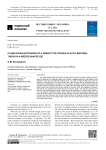 Plane-strain extrusion of a green type porous plastic material through a wedge-shaped die