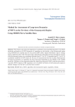 Method for assessment of long-term dynamics of NDVI on the territory of the Krasnoyarsk region using Modis/Terra satellite data