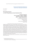 Determining properties of a flow-through supercavitation desalination plant