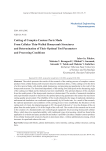 Cutting of complex-contour parts made from cellular thin-walled honeycomb structures and determination of their optimal tool parameters and processing conditions