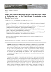 Media and expert expectations of long and short-term effects of the Russian entry to the world trade organization on the Russian forest sector