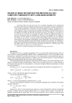 Review of image reconstruction methods in X-ray computed tomography with cone-beam geometry