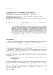 Differential-algebraic equations with regular local matrix pencils