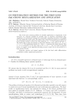 On perturbation method for the first kind equations: regularization and application