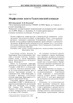 Морфология золота Тыкотловской площади