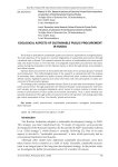 Ecological aspects of sustainable public procurementin Russia