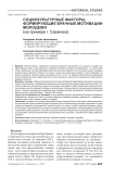 Социокультурные факторы, формирующие брачные мотивации молодежи (на примере г. Саранска)