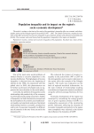 Population inequality and its impact on the region's socio-economic development