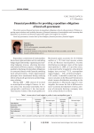 Financial possibilities for providing expenditure obligations of local self-government