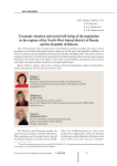 Economic situation and social well-being of the population in the regions of the North-West federal district of Russia and the Republic of Belarus