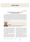 Fiscal federalism and inter-budget relations in the Russian Federation