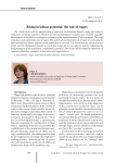 Rising in labour potential: the role of wages