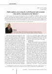 Public opinion concerning the world financial and economic crisis and its consequences for Belarus
