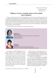 Influence of socio-economic factors on the suicide type of behavior
