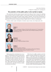 The priorities of the public policy in the northern regions