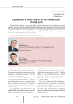 Optimization of carrier vehicles for the transportation of rotted straw