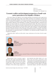 Economic realities and development perspectives of small-scale power generation in the Republic of Belarus