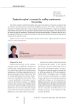 Typing the region's economy for staffing requirements forecasting