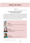 Forecasting of indicators of the region's socio-economic development