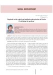 Regional social capital and multiple modernization in Russia. On defining the problem
