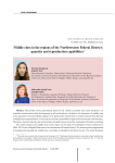 Middle class in the regions of the Northwestern federal district: quantity and reproduction capabilities