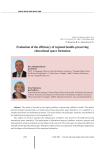 Evaluation of the efficiency of regional health-preserving educational space formation