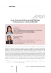 Socio-economic and environmental challenges of mining industry in the Komi Republic