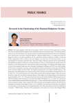 Research in the functioning of the regional budgetary system