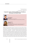 Comparative analysis of regional differences in healthcare, environment, and public health