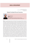 Regional sociological research experience