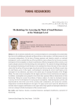 Methodology for assessing the work of small business at the municipal level