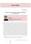 Problems and specific features of sub-federal budgets execution in 2015