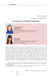 Pressing issues of disability employment