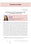 Publishing activity of RAS economic institutes amid new challenges of science policy