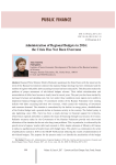 Administration of regional budgets in 2016: the crisis has not been overcome