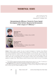Substantiating the efficiency criteria for cluster spatial development of the territory based on the hermeneutics of the category of “efficiency”