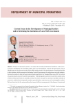 Current issues in the development of municipal entities and in reforming the institution of local self-government