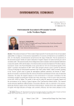 Environmental assessment of economic growth in the northern region